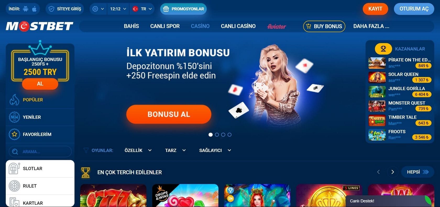 MostBet Endirim Kodu